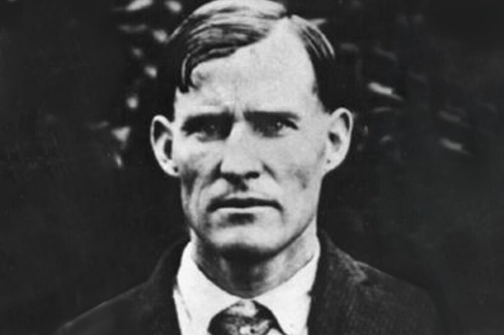 American cave explorer Floyd Collins in 1924 in Cave City, Kentucky